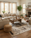 Coastal Haven Collection Area Rug -  Coastline Rectangle Beige  lifestyle 4