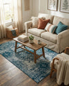 Riviera Elegance Collection Area Rug -  Monaco (Blue) Rectangle Blue  lifestyle 5