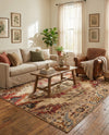 Neptune Elegance Collection Area Rug -  Naiad Square Burgundy Beige  lifestyle 64