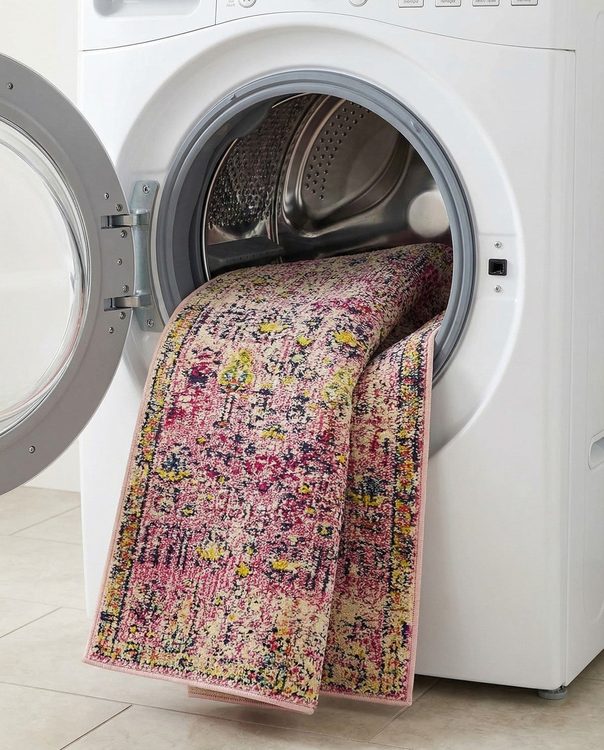 Sierra Collection Area Rug -  Shasta Runner Pink  lifestyle 117