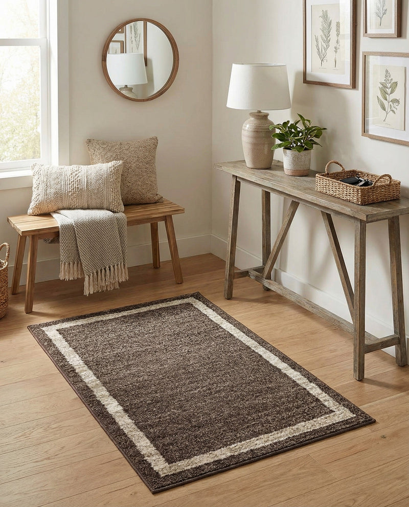Studio Haven Collection Area Rug -  Alcove (Brown) Rectangle Brown  lifestyle 7