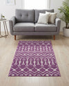 Marrakech Lattice Collection Area Rug - Medina (Violet) Rectangle Violet  lifestyle 12