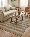 Woven Seaside Jute Collection Area Rug - Nantucket Rectangle Gray Ivory  lifestyle 16