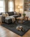 Plush Oasis Collection Area Rug - Serenity (Graphite Gray) Rectangle Graphite Gray  lifestyle 11