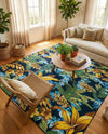 Seaside Blooms Collection Area Rug -  Grove Rectangle Multi  lifestyle 23