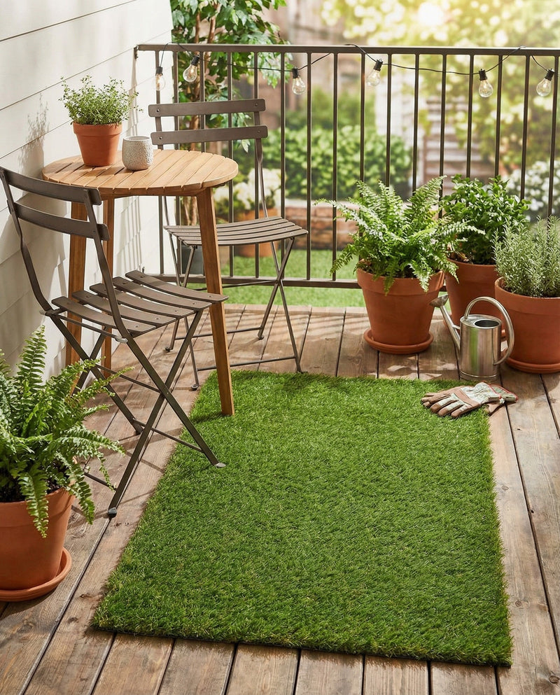 Meadow Retreat Collection Area Rug - Glen Rectangle Green  lifestyle 15