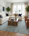 Urban Oasis Rugs Collection Area Rug -  Terrace (Teal) Square Teal  lifestyle 41