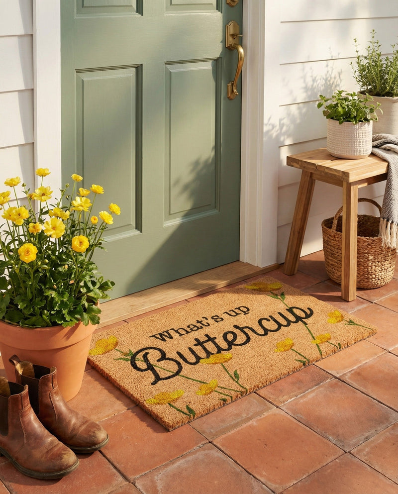 Threshold Welcome Collection Area Rug -  Courtyard Rectangle Natural  lifestyle 4