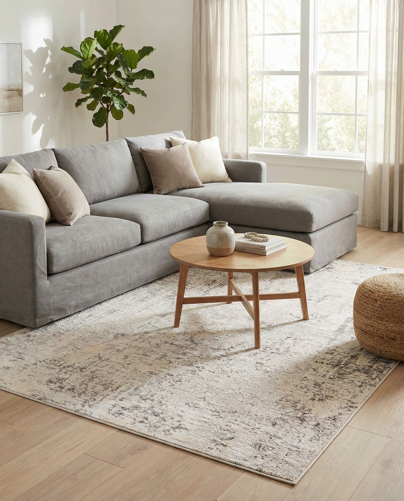 Aegean Elegance Collection Area Rug -  Paros Rectangle Gray  lifestyle 29