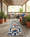 Caribbean Terrace Collection Area Rug -  Dominica Runner Ivory  lifestyle 37