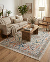 Seville Stripes Collection Area Rug -  Malaga (Ivory) Rectangle Ivory  lifestyle 22