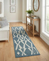 Coastal Terrace Collection Area Rug -  Tidepool Runner Blue  lifestyle 59