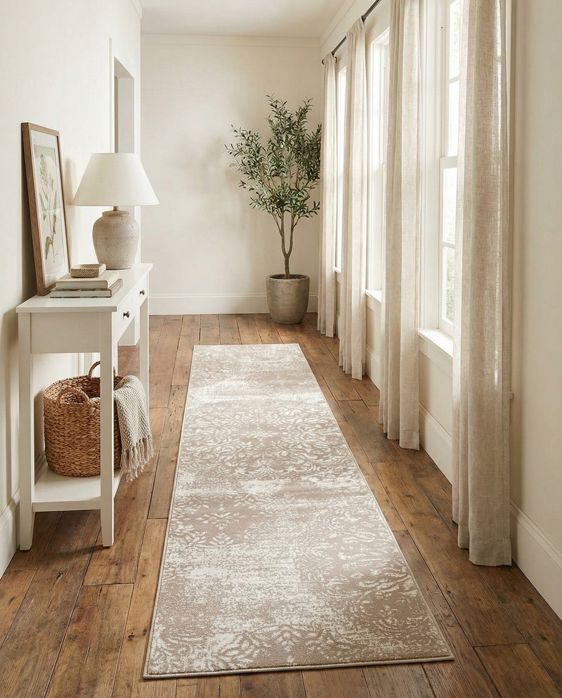 Riviera Elegance Collection Area Rug -  Monaco (Beige) Runner Beige  lifestyle 27