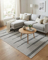 Urban Terrace Collection Area Rug -  Brooklyn Rectangle White and Black  lifestyle 31