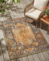 Patio Heritage Collection Area Rug -  Haven Rectangle Rust Red  lifestyle 13