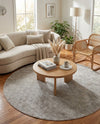 Metro Heights Collection Area Rug -  Hamilton Round Gray  lifestyle 74