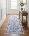 Baroque Era Collection Area Rug - Versailles (Gray Blue) Runner Gray Blue  lifestyle 65