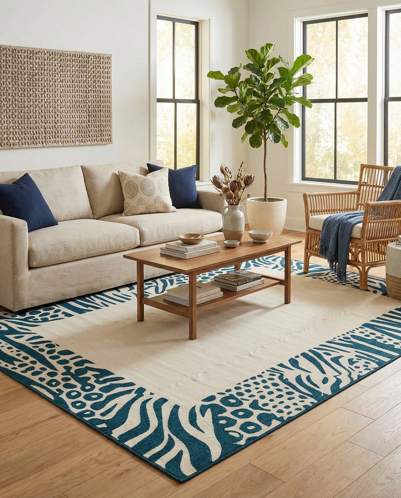 Savannah Escape Collection Area Rug - Serengeti Rectangle Ivory  lifestyle 16