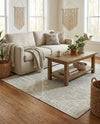 Desert Nomad Terrace Collection Area Rug - Sahara (Gray) Square Gray  lifestyle 52