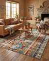 Sedona Vista Collection Area Rug -  Navajo Rectangle Blue  lifestyle 25