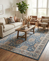 Mykonos Manor Collection Area Rug -  Paros Rectangle Blue  lifestyle 27