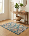 Seville Stripes Collection Area Rug -  Cordoba (Blue) Rectangle Blue  lifestyle 19