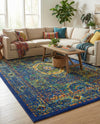 Caribbean Cove Collection Area Rug -  Grenada Rectangle Navy Blue  lifestyle 9