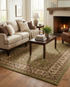 Jaipur Elegance Collection Area Rug -  Nahargarh (Green) Rectangle Green  lifestyle 25