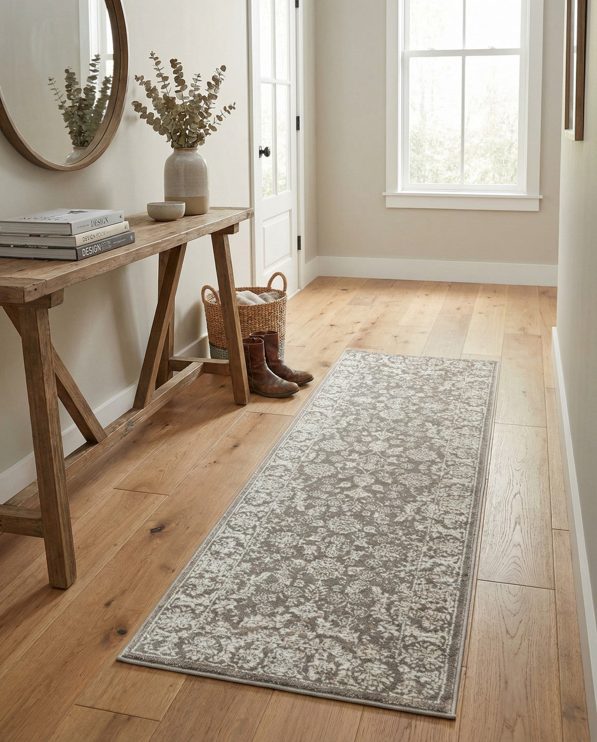Metro Heights Collection Area Rug -  Astoria Runner Gray  lifestyle 106