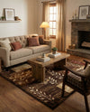 Bistro Lounge Collection Area Rug -  Affogato Rectangle Brown  lifestyle 38