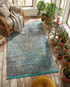 Caribbean Breeze Collection Area Rug -  Martinique Rectangle Turquoise  lifestyle 17