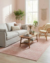 Marrakesh Lattice Collection Area Rug - Casablanca (Rose Pink) Rectangle Rose Pink  lifestyle 20