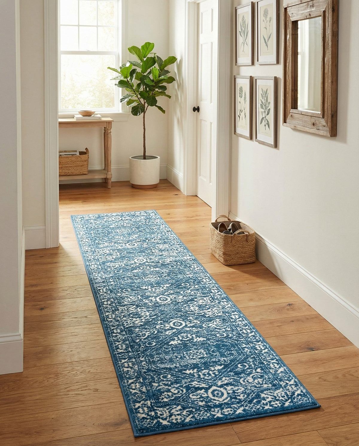 Charleston Elegance Collection Area Rug - Harborview Runner Blue  lifestyle 177