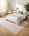 Brighton Stripes Collection Area Rug - Sussex (Pink) Rectangle Pink  lifestyle 10
