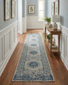 Patio Heritage Collection Area Rug -  Lafayette (Blue) Runner Blue  lifestyle 53