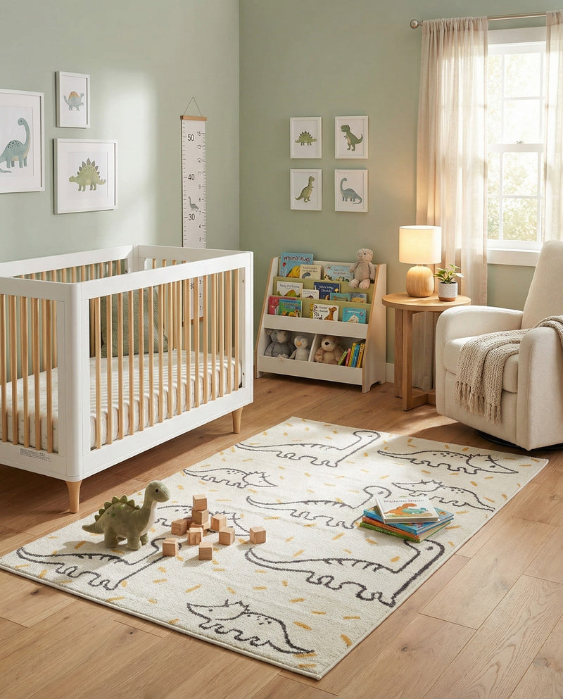 Wonder Tykes Collection Area Rug -  Jamboree Rectangle Ivory  lifestyle 4