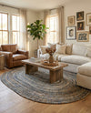 Woven Udaipur Collection Area Rug - Sahara Oval Natural  lifestyle 29