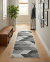 Urban Terrace Collection Area Rug -  Bronx Runner Black and White  lifestyle 40