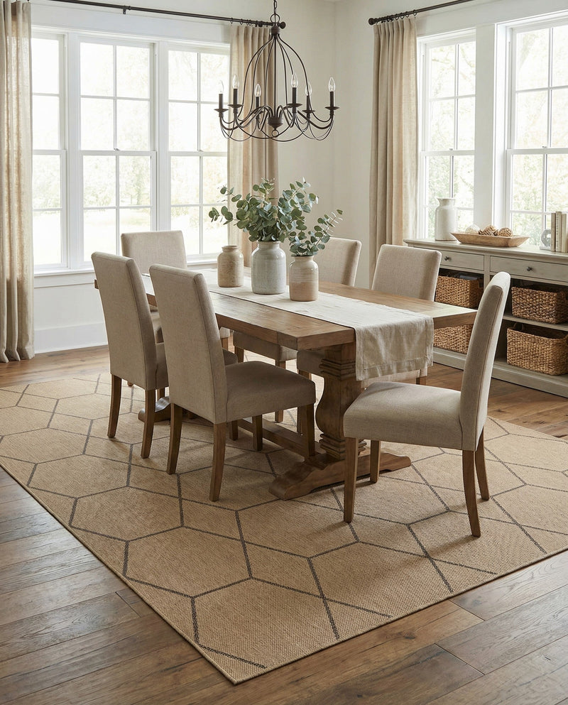 Sahara Sands Collection Area Rug -  Faiyum Rectangle Natural  lifestyle 27