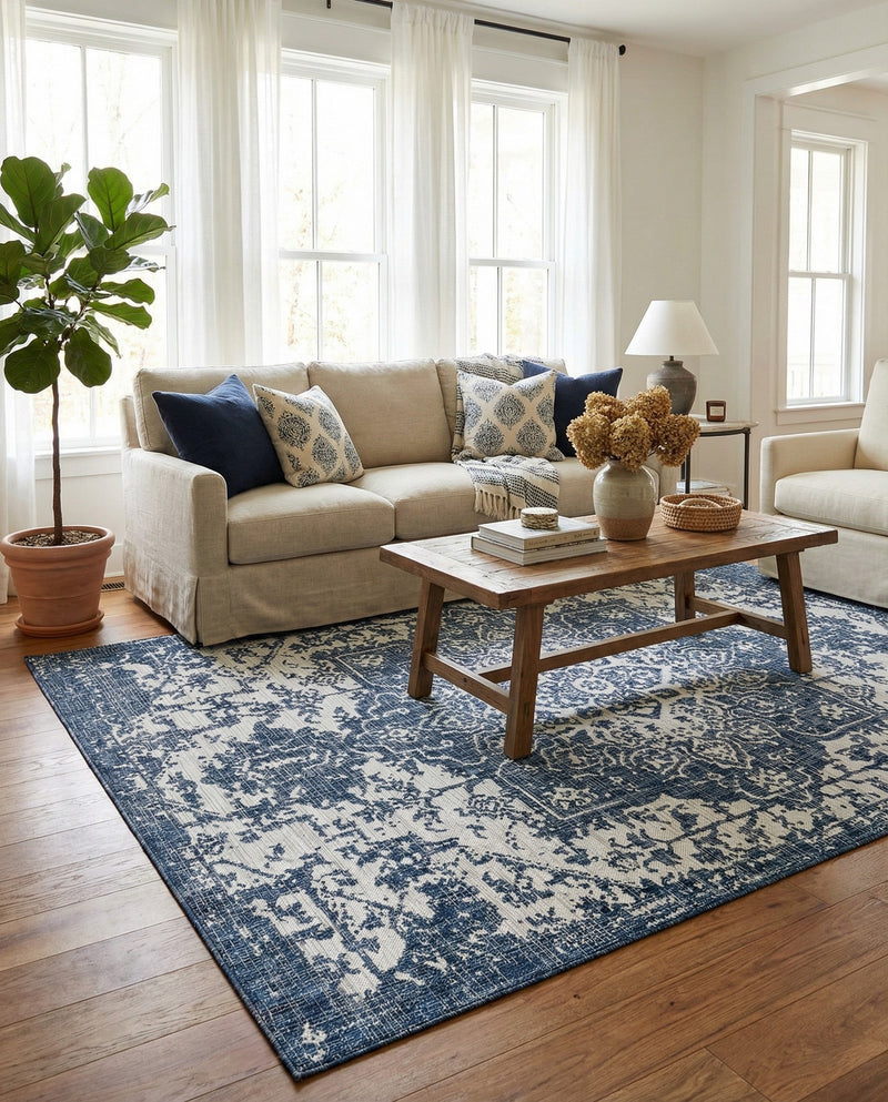 Urban Oasis Rugs Collection Area Rug -  Penthouse (Blue) Rectangle Blue  lifestyle 16
