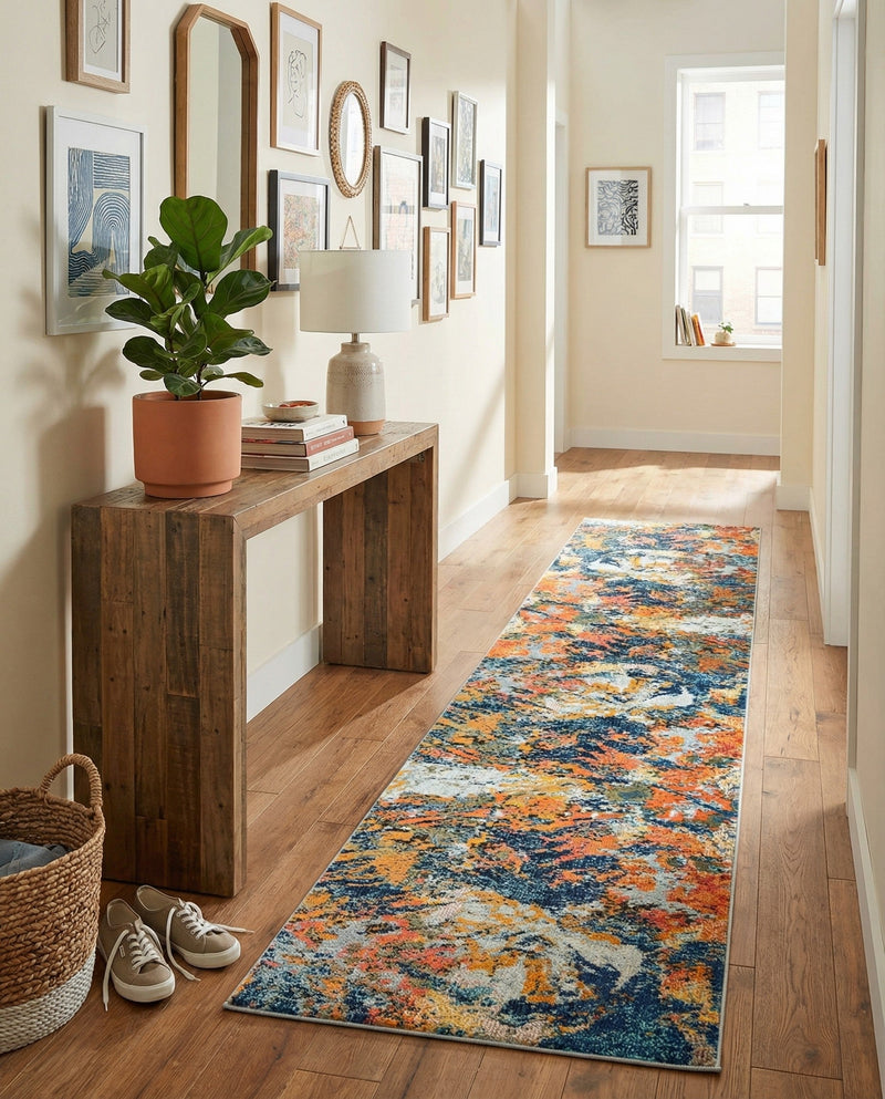 Colorburst Oasis Collection Area Rug -  Chroma Runner Multi  lifestyle 45