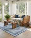 Aegean Elegance Washables Collection Area Rug -  Delos Rectangle Navy Blue  lifestyle 26