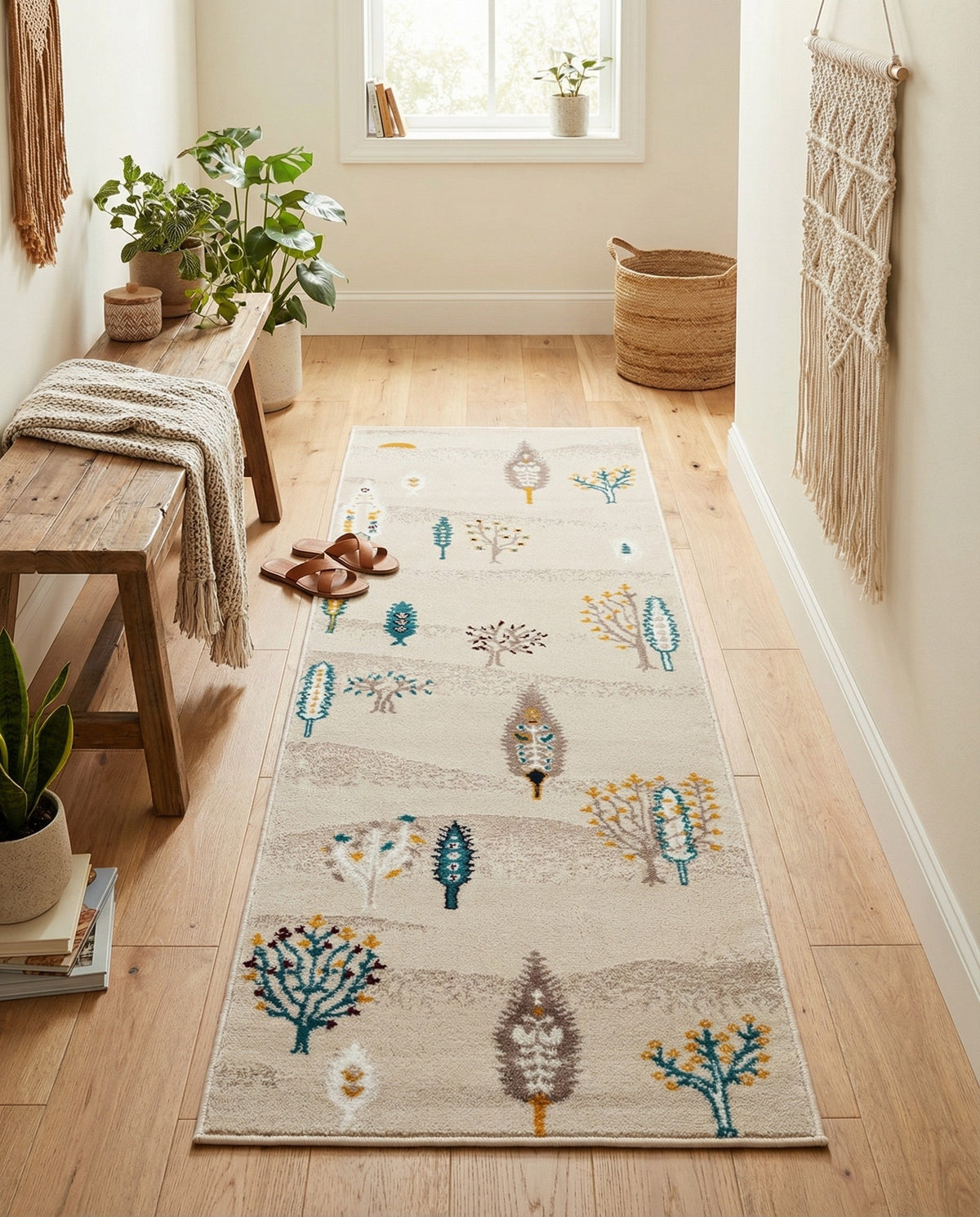 Coastal Haven Collection Area Rug -  Surfside Runner Ivory  lifestyle 109