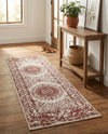 Patio Heritage Collection Area Rug -  Lafayette (Rust Red) Runner Rust Red  lifestyle 62