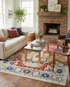 Parisian Elegance Collection Area Rug - Versailles (Rust Red) Square Rust Red  lifestyle 65