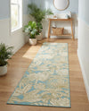 Seaside Blooms Collection Area Rug -  Shalimar Runner Soft Blue  lifestyle 75