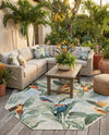 Seaside Blooms Collection Area Rug -  Tropic Octagon Multi  lifestyle 38
