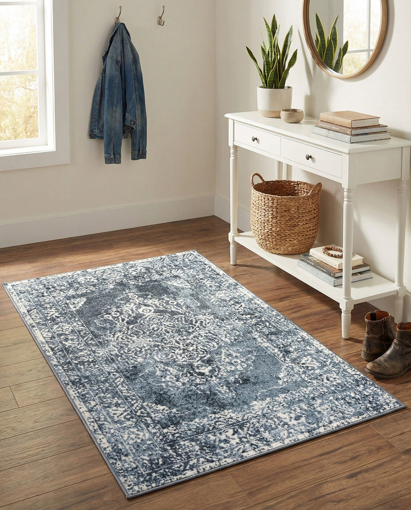 Cambridge Classics Collection Area Rug -  Magdalene (Blue) Rectangle Blue  lifestyle 18
