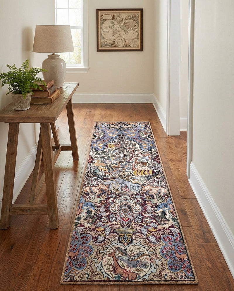 Heritage Elegance Collection Area Rug -  Louvre Runner Multi  lifestyle 61