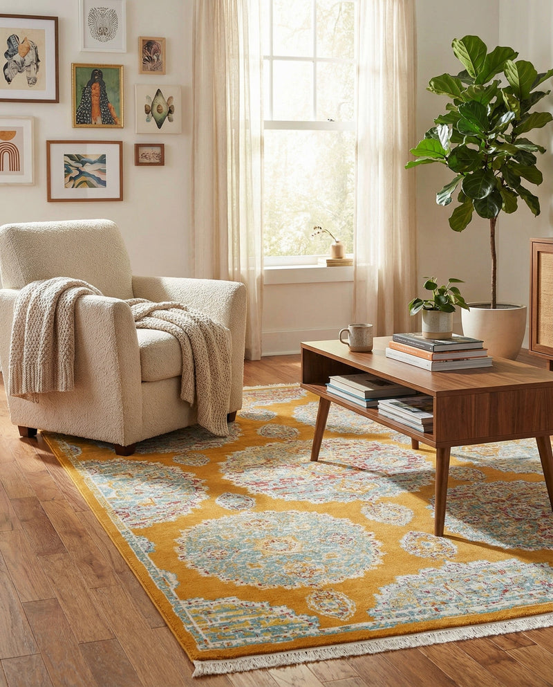 Arcadia Rugs Collection Area Rug -  Atlantis (Orange) Rectangle Orange  lifestyle 17